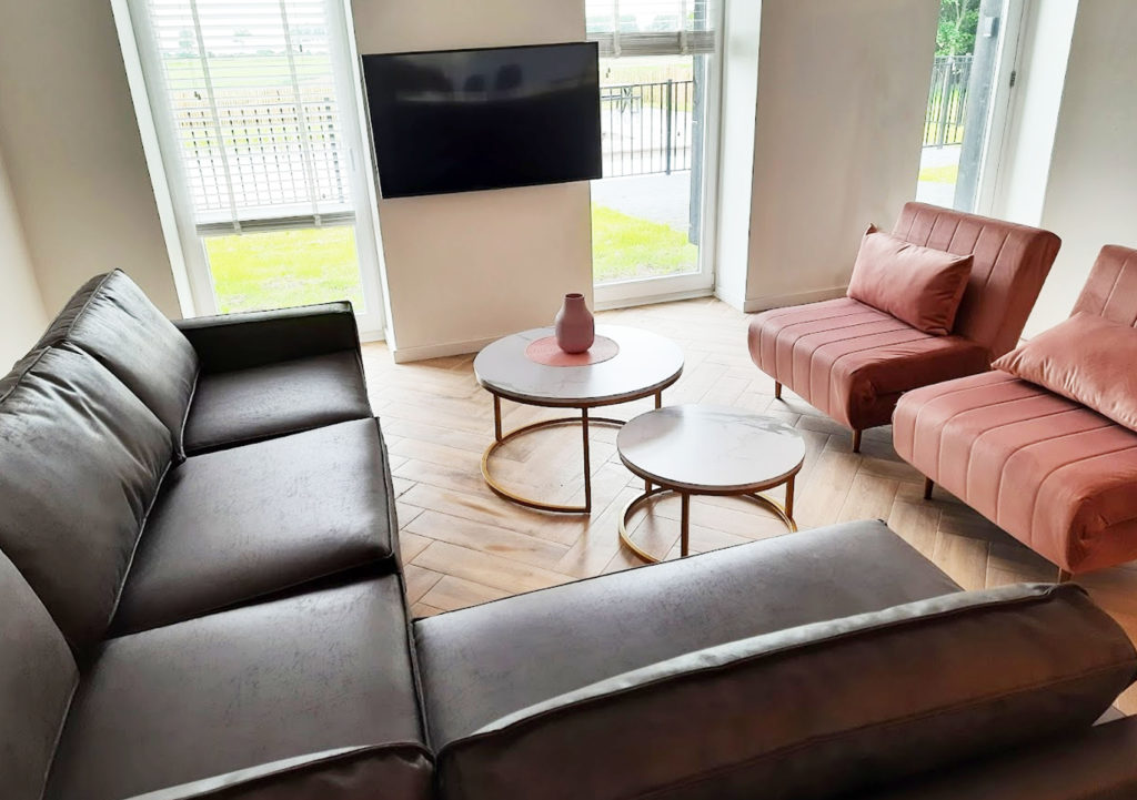 Woonkamer van het appartement